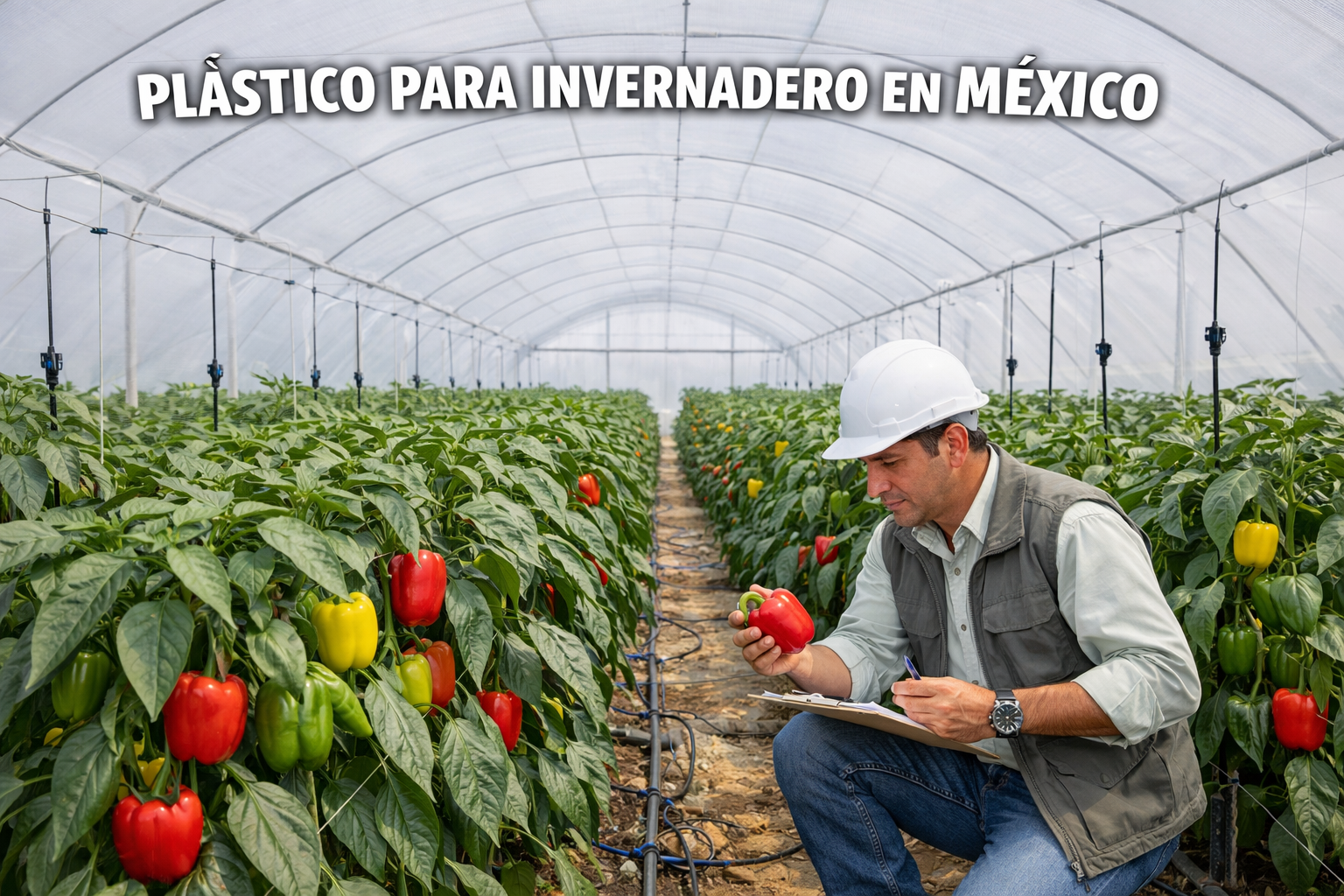 Plástico para invernaderos en México calibre 800